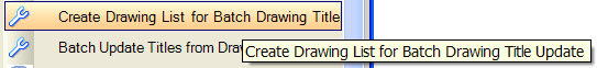 CADtools_Ustn_CreateDrawingListTool