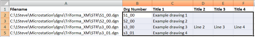 CADtools_Ustn_UpdateDrawingTitlesExcel