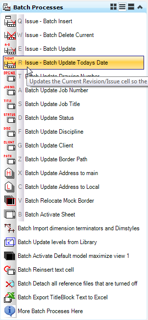 Batch update issue to today task