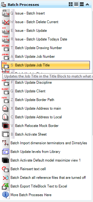 Batch Update Job Title task