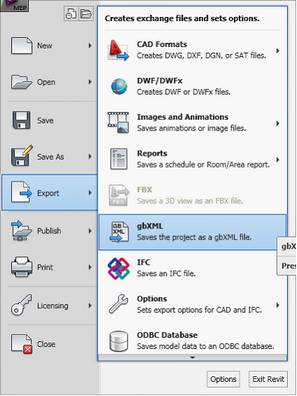 RVT_IES_Setup_ExportgbXML
